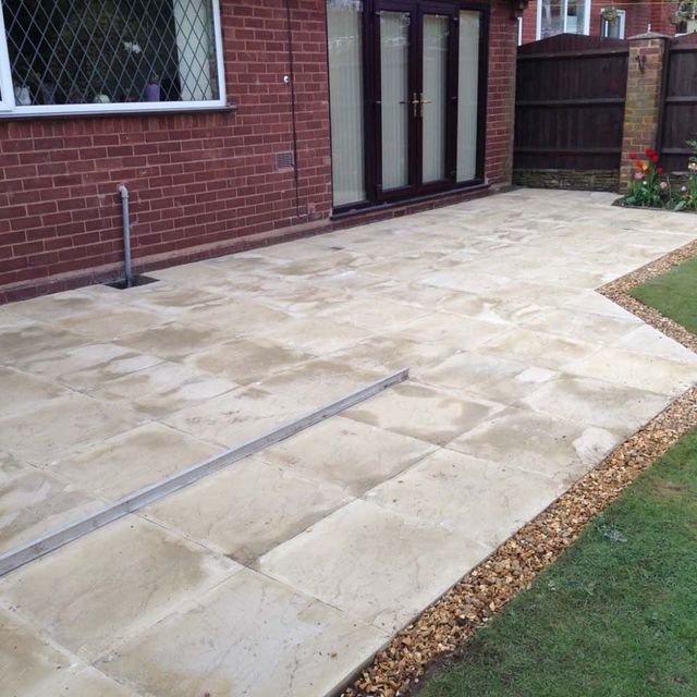 Patio Slabbing After